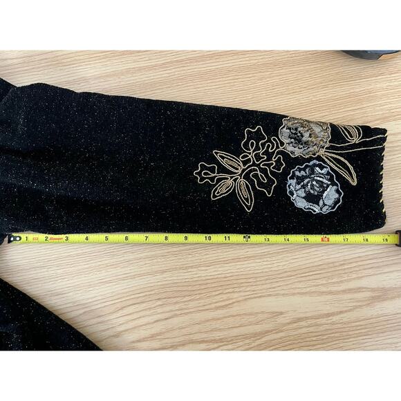 Drapers And Damons Women’s Vintage Glimmer Glitter Evening Jacket Size L Vintage - Picture 8 of 16